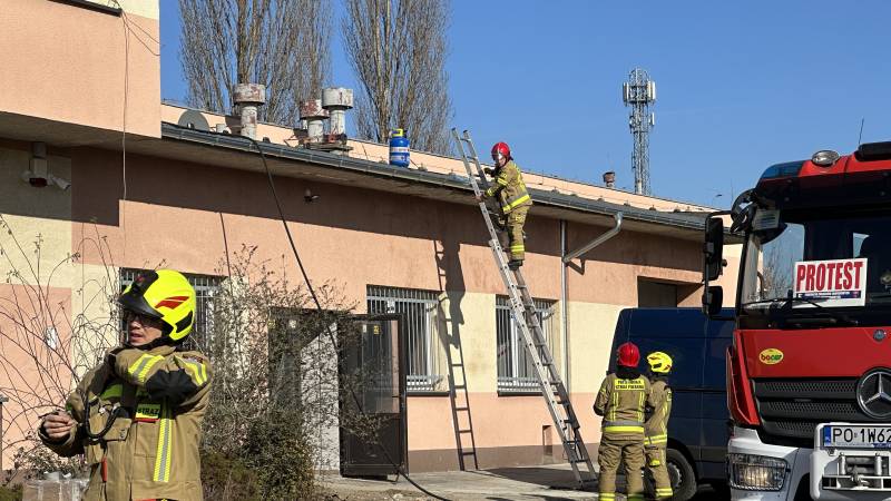 Pożar elewacji na Granicznej